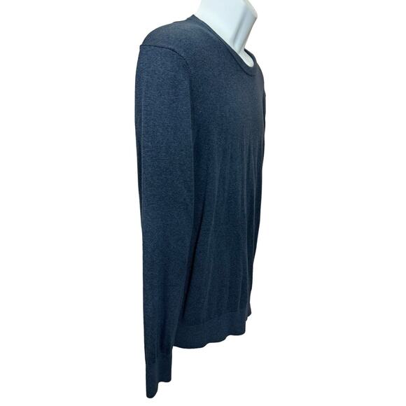 Tommy John Second Skin Crewneck Sweater Sz Medium Blue Cotton Blend - Picture 4 of 5